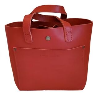 Portland Leather Ruby Mini Crossbody Tote Bag